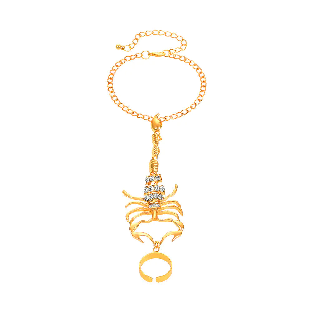 Bracelet Mitaine Scorpion - Bijou Original Femme Or ou Argent