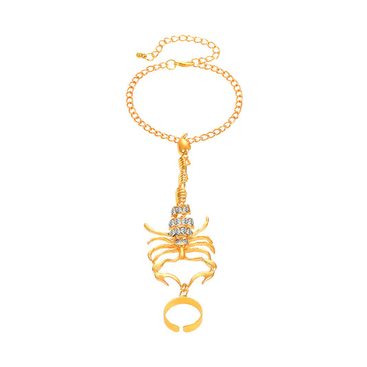 Bracelet Mitaine Scorpion - Bijou Original Femme Or ou Argent