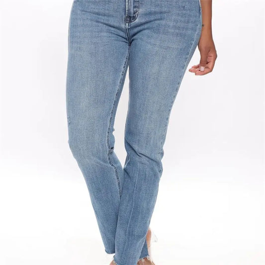 Jeans Slim Stretch Taille Moyenne - Confort & Style au Quotidien