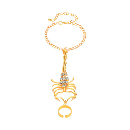 Bracelet Mitaine Scorpion - Bijou Original Femme Or ou Argent