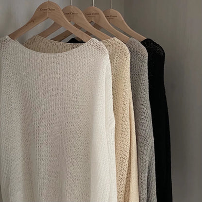 Pull en Tricot Doux Taille Unique - Confort et Élégance au Quotidien
