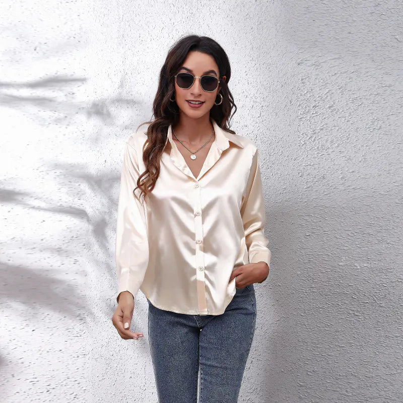 Chemise Femme en Satin - Chic, Confort et Élégance