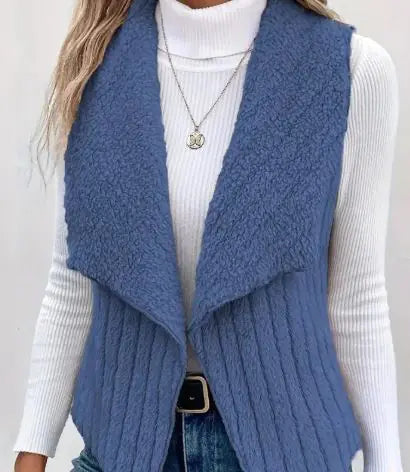 Gilet Douillet Sans Manches pour Femmes - Élégant & Confortable