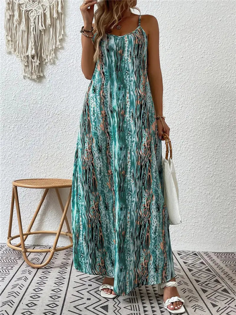 Robe à Cordon Imprimée Élégante et Tendance pour Femmes