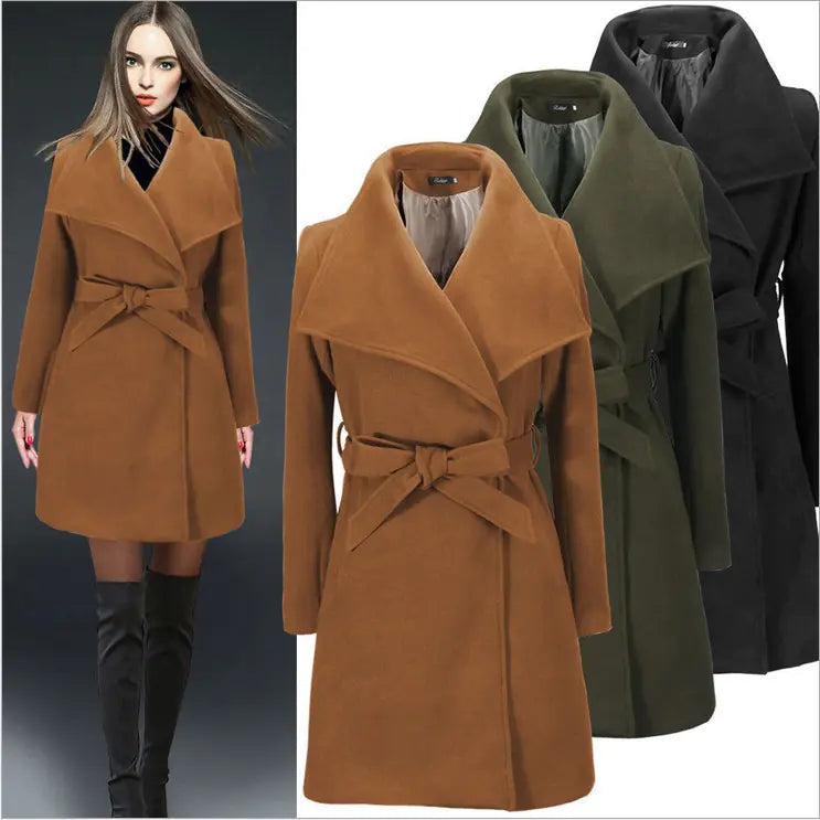 Manteau en Laine pour Femme - Élégant & Confortable