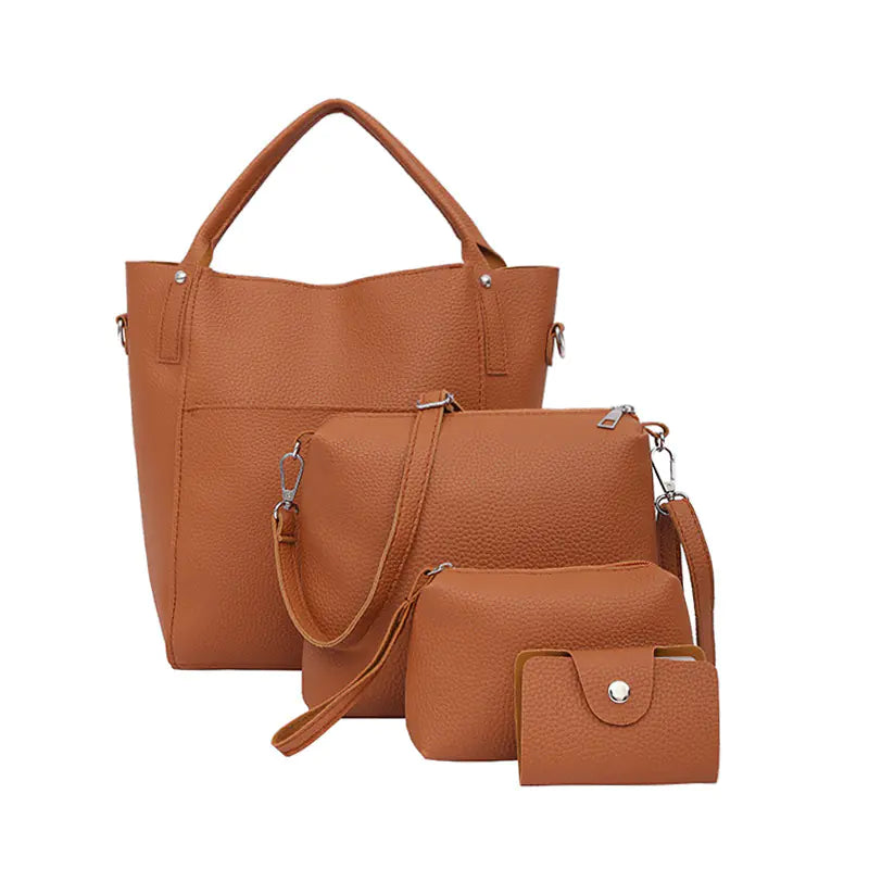 Ensemble de 4 Sacs Femme - Épaule, Bandoulière et Accessoires