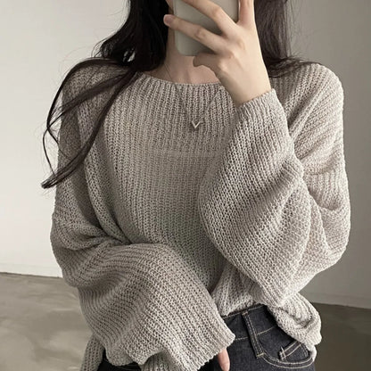Pull en Tricot Doux Taille Unique - Confort et Élégance au Quotidien
