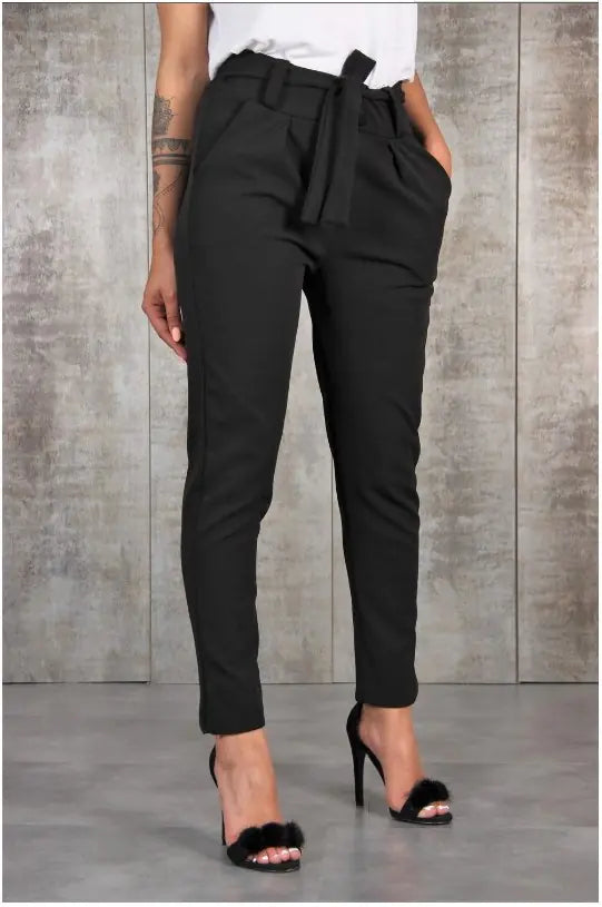 Pantalon Décontracté Cintré à la Taille - Élégance & Confort au Quotidien