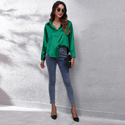 Chemise Femme en Satin - Chic, Confort et Élégance