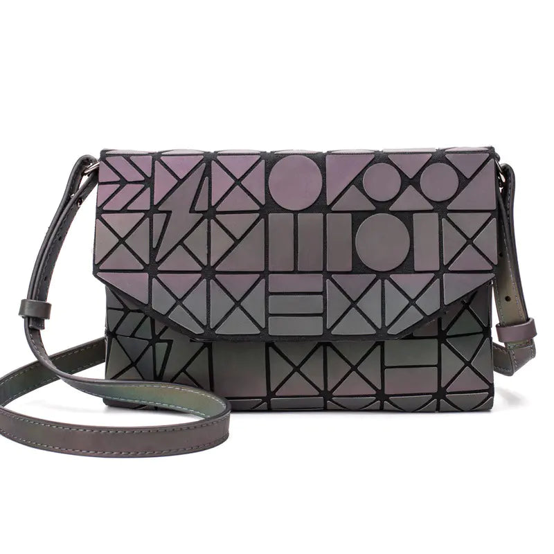 Sac Porté Croisé Géométrique Lumineux - Chic, Pratique et Moderne