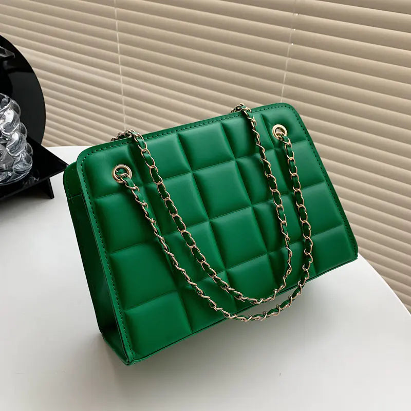 Sac Bandoulière Croisé à Texture à Carreaux pour Femme - Élégance et Praticité au Quotidien