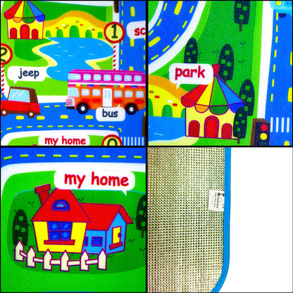 Tapis de Jeu et d’Éveil Bébé - Carte de Trafic Urbain