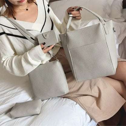 Ensemble de 4 Sacs Femme - Épaule, Bandoulière et Accessoires