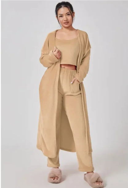 Ensemble de Détente Hivernal 3 Pièces pour Femme