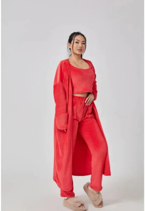 Ensemble de Détente Hivernal 3 Pièces pour Femme