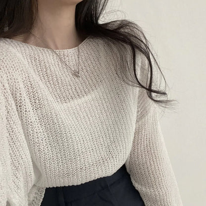 Pull en Tricot Doux Taille Unique - Confort et Élégance au Quotidien