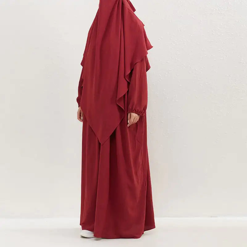 Ensemble Abaya Moderne Deux Pièces - Mode Modeste pour Femmes Voilées