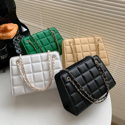 Sac Bandoulière Croisé à Texture à Carreaux pour Femme - Élégance et Praticité au Quotidien