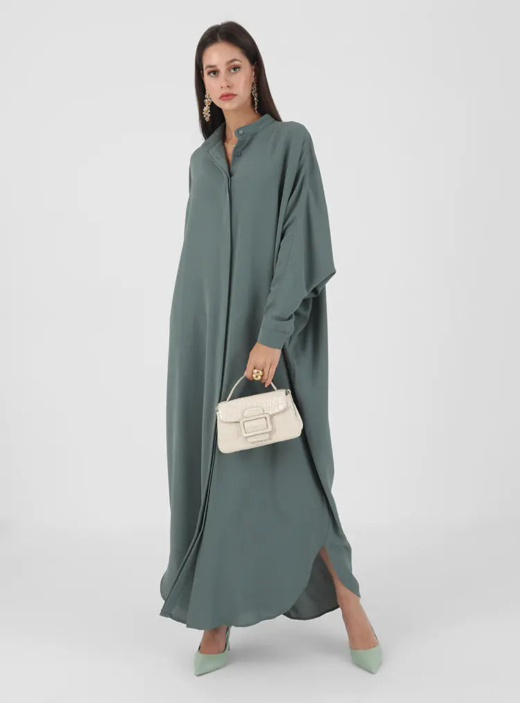 Abaya Femme Musulmane avec Manches Chauve-Souris - Élégance Modeste et Confort au Quotidien