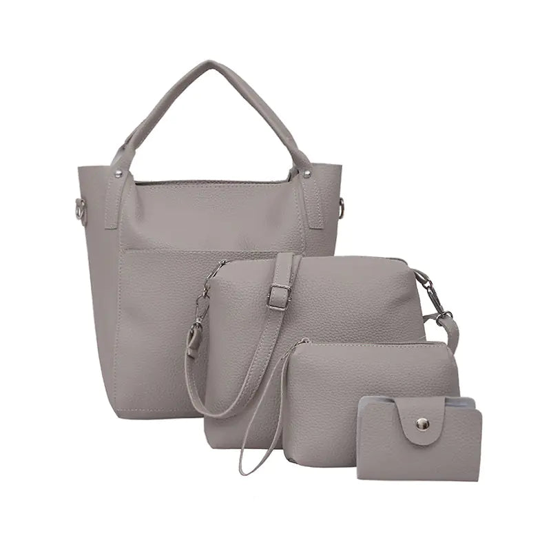 Ensemble de 4 Sacs Femme - Épaule, Bandoulière et Accessoires