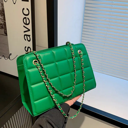 Sac Bandoulière Croisé à Texture à Carreaux pour Femme - Élégance et Praticité au Quotidien