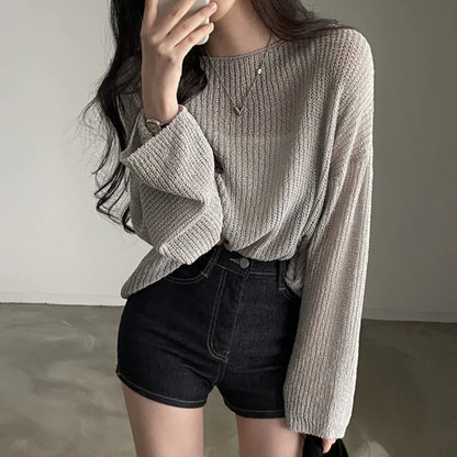 Pull en Tricot Doux Taille Unique - Confort et Élégance au Quotidien