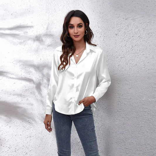 Chemise Femme en Satin - Chic, Confort et Élégance