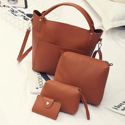 Ensemble de 4 Sacs Femme - Épaule, Bandoulière et Accessoires