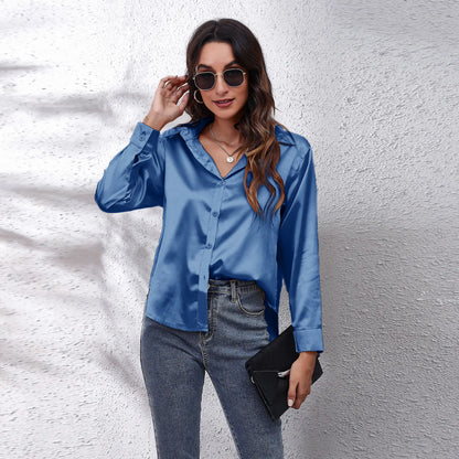 Chemise Femme en Satin - Chic, Confort et Élégance