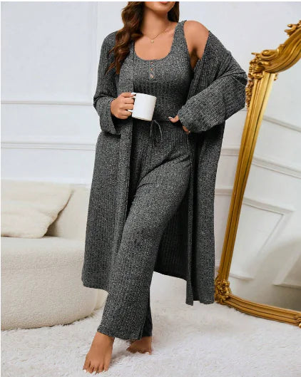 Ensemble trois pièces en maille - Douceur et style assuré